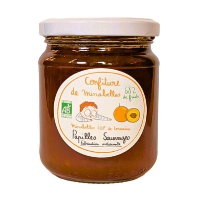 Confiture de mirabelles de Drôme Ardèche - Bio* - 240g